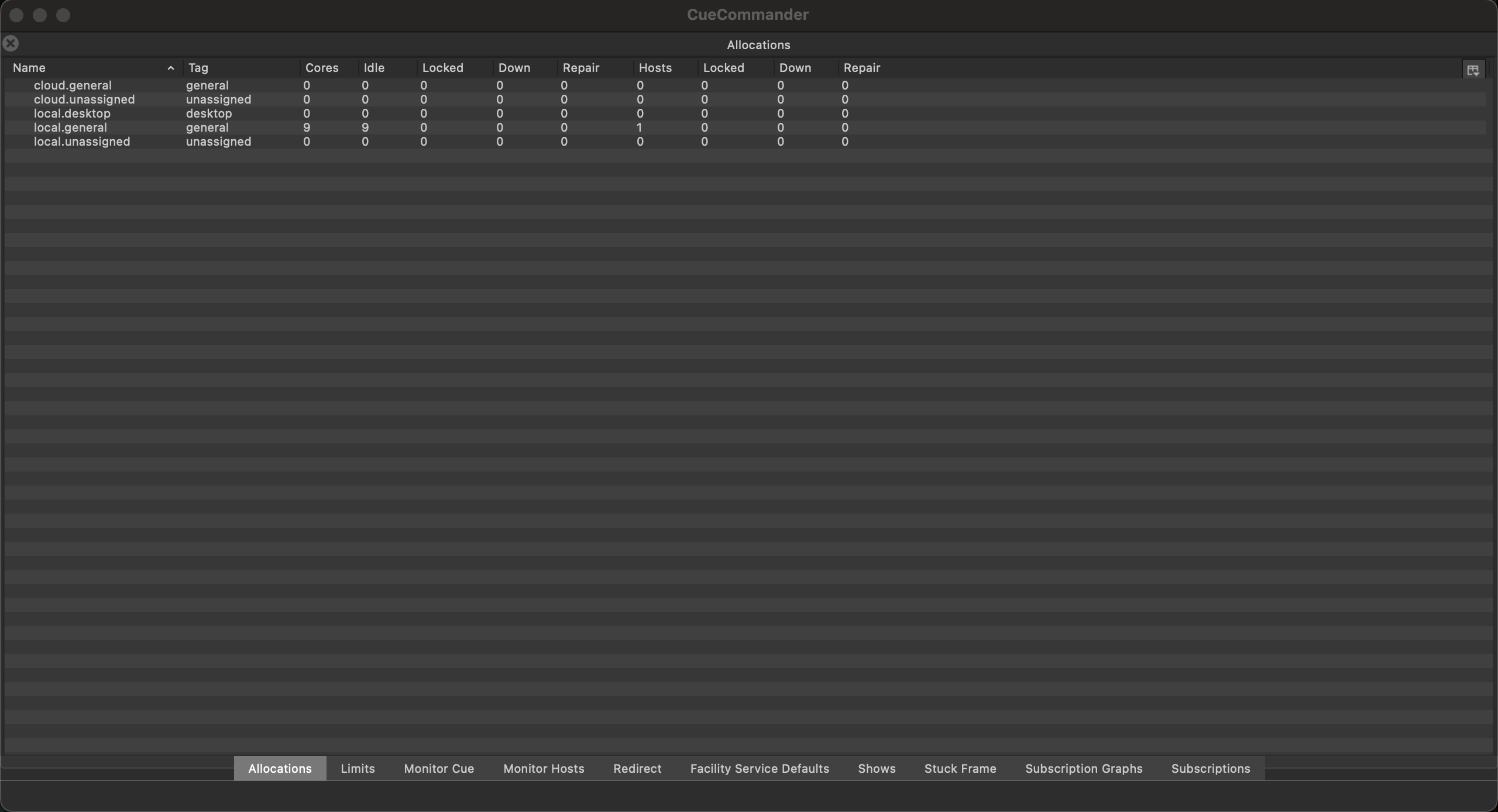 Allocations Interface