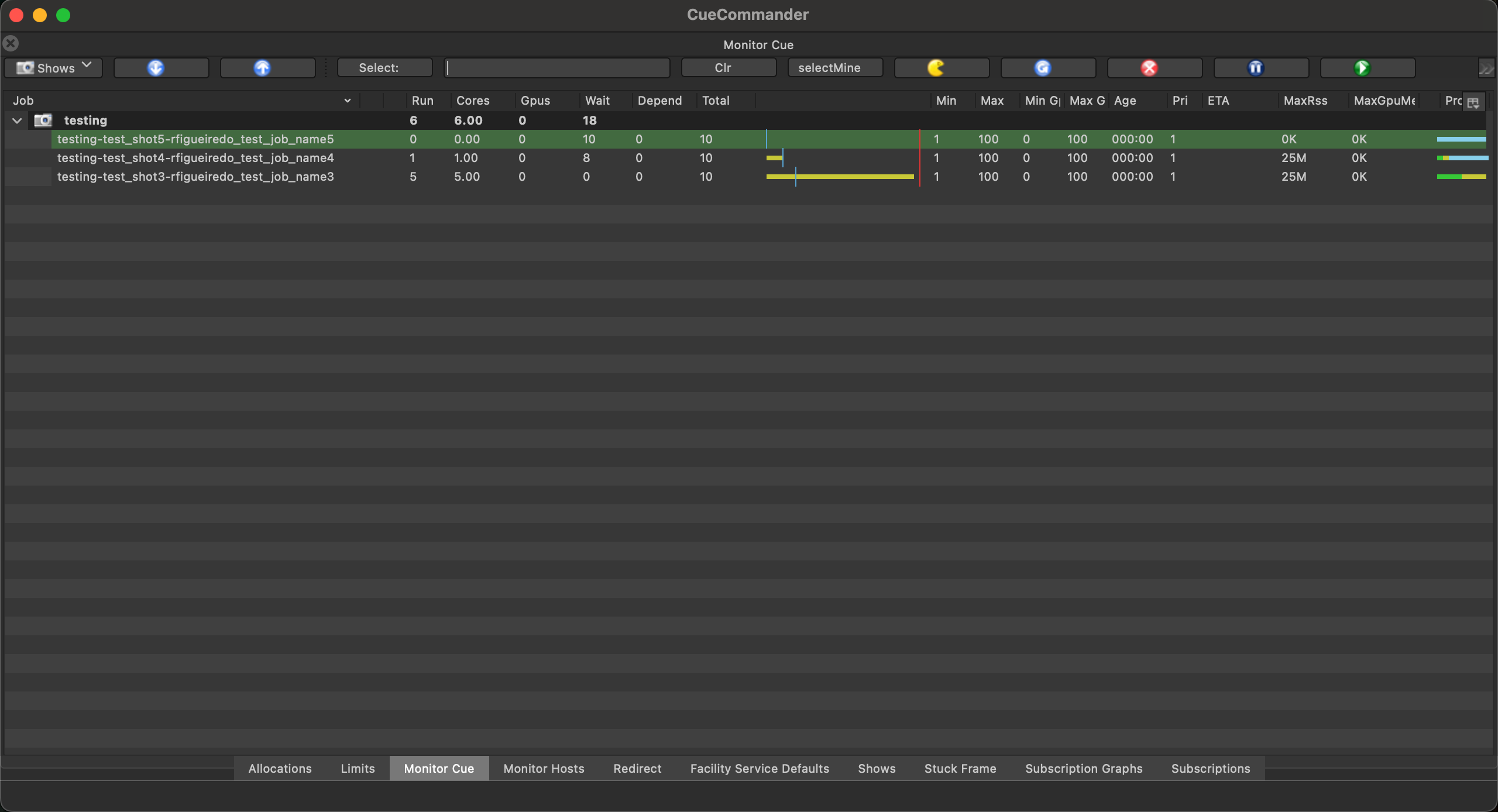 Monitor Cue Interface