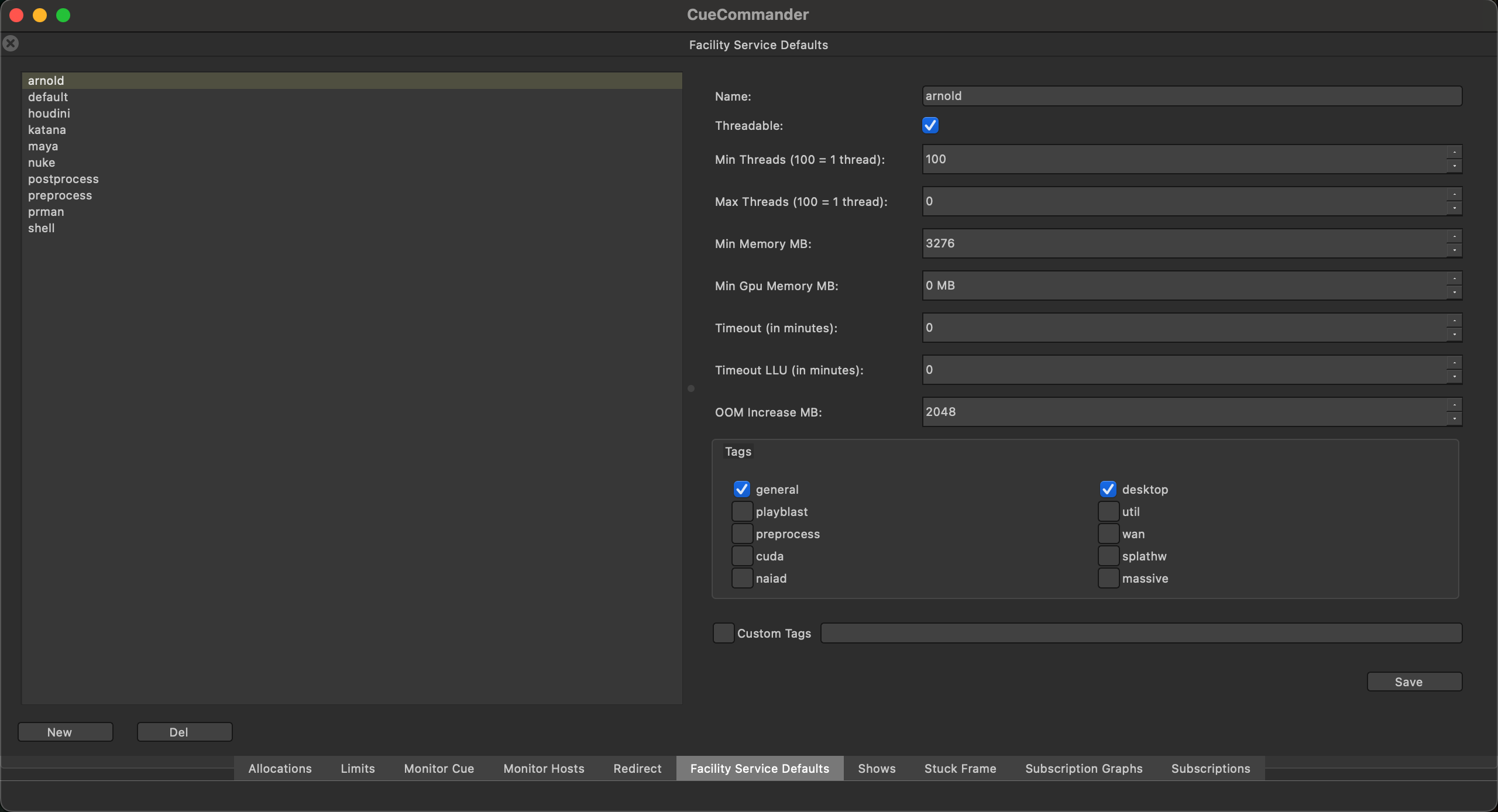 Services Interface