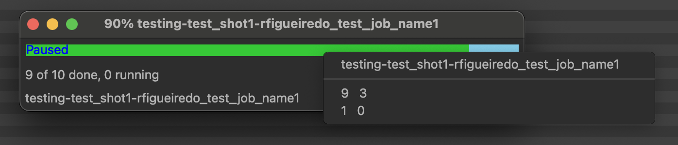 CueProgBar Frame Status Menu