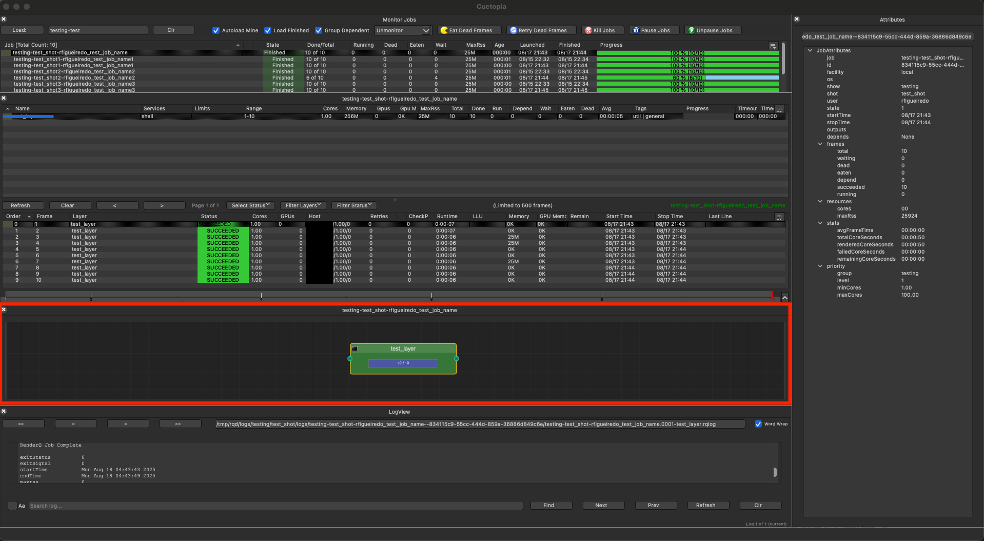 Job Graph Interface