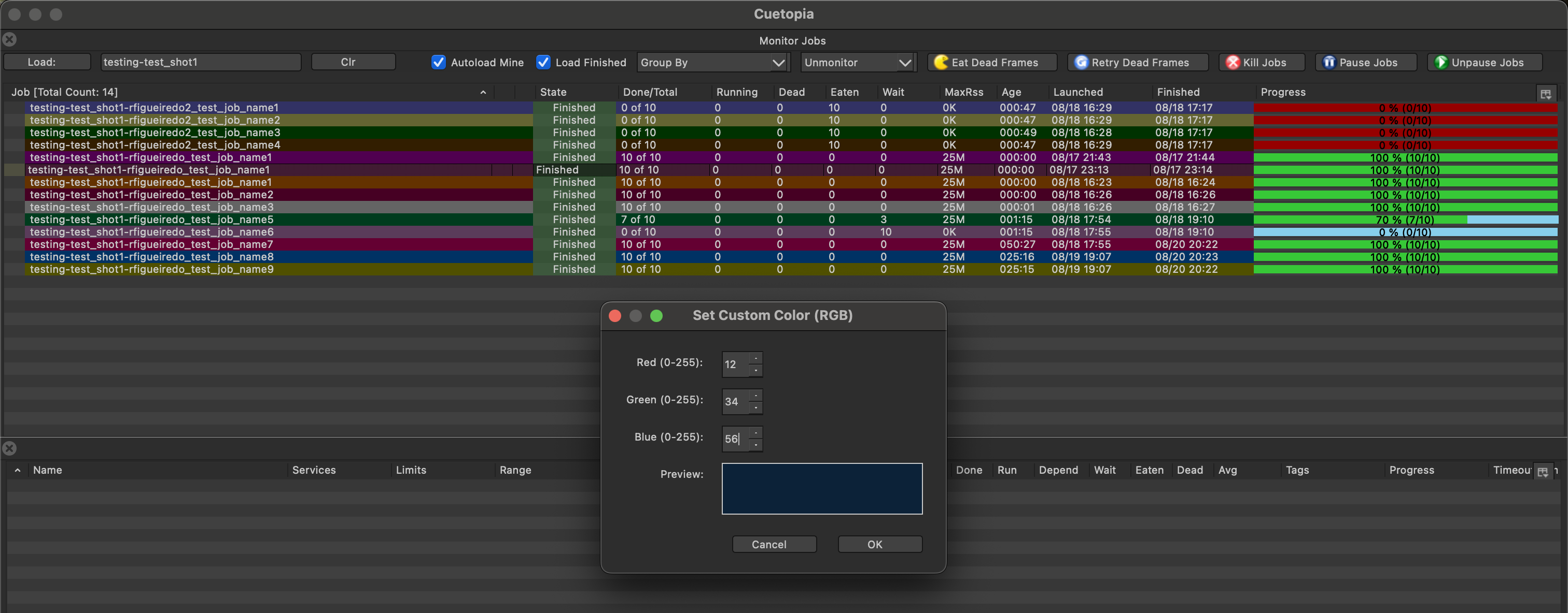 Custom Color Dialog