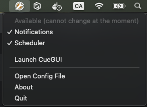 CueNIMBY Under Repair on macOS