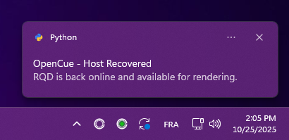 CueNIMBY Available Status on Windows