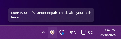 CueNIMBY Under Repair on Windows