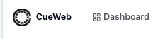 CueWeb Dashboard menu