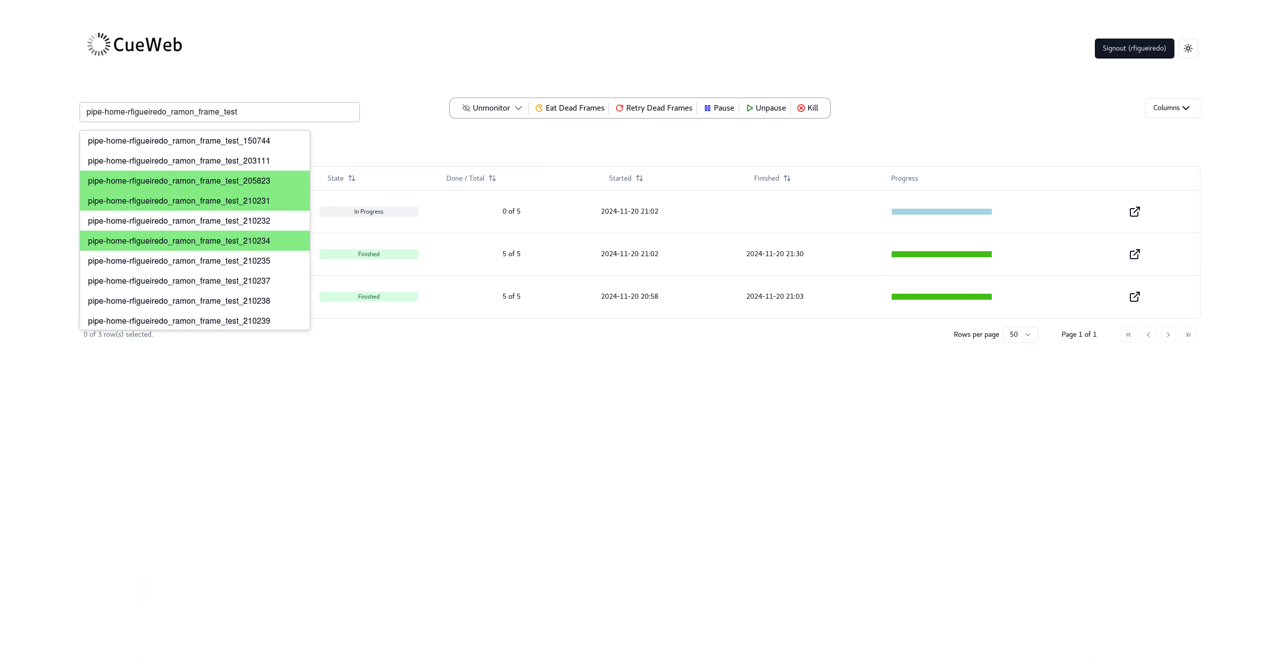 Job search functionality